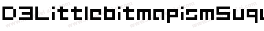 D3LittlebitmapismSuquare-jEol字体转换