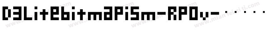 D3Litebitmapism-RpOv字体转换