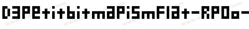 D3PetitbitmapismFlat-RpOo字体转换