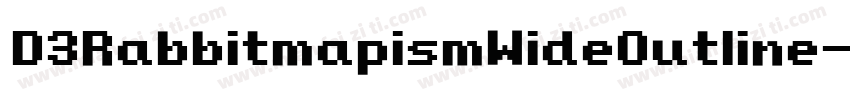 D3RabbitmapismWideOutline-rgEp字体转换