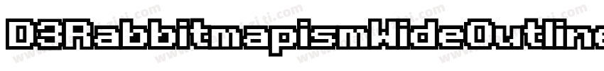 D3RabbitmapismWideOutline-rgEp字体转换