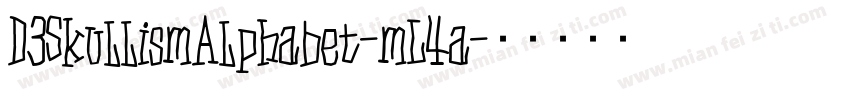 D3SkullismAlphabet-mL4a字体转换
