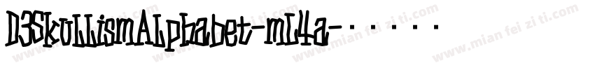 D3SkullismAlphabet-mL4a字体转换