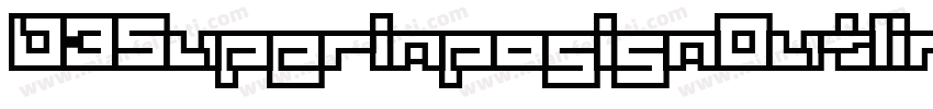 D3SuperimposismOutline-nR01字体转换