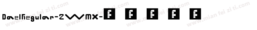DaelRegular-2WMX字体转换