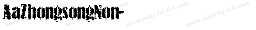 AaZhongsongNon字体转换