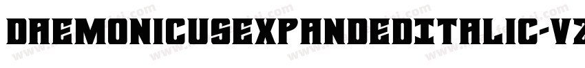 DaemonicusexpandedItalic-vz2D字体转换