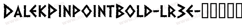 DalekPinpointBold-lr3e字体转换