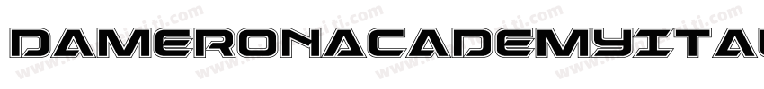 DameronAcademyItalic-Va1Z字体转换