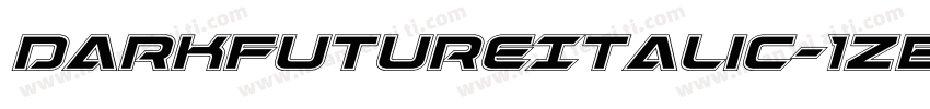 DarkFutureItalic-1ZEe字体转换