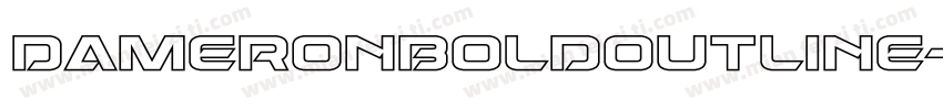 DameronBoldOutline-jz0G字体转换