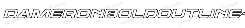 DameronBoldOutline-jz0G字体转换