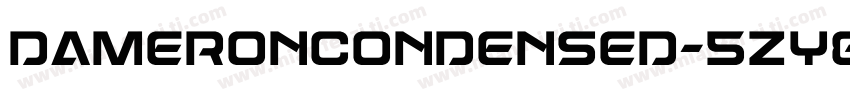 DameronCondensed-5ZY8字体转换