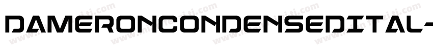 DameronCondensedItal字体转换