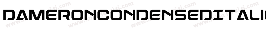 DameronCondensedItalic-63rY字体转换
