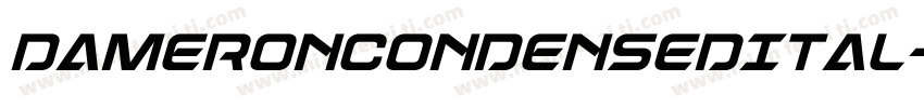 DameronCondensedItal字体转换