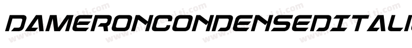 DameronCondensedItalic-63rY字体转换