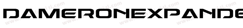 DameronExpandedItalic-9D2K字体转换