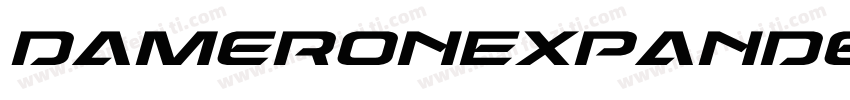 DameronExpandedItalic-9D2K字体转换