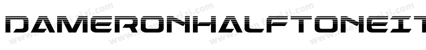 DameronHalftoneItalic-R4MA字体转换