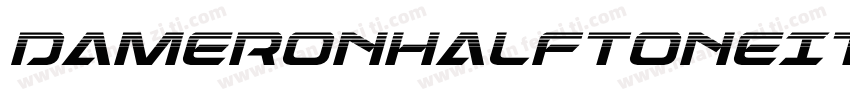 DameronHalftoneItalic-R4MA字体转换