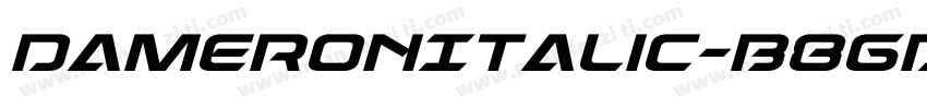 DameronItalic-B8gd字体转换