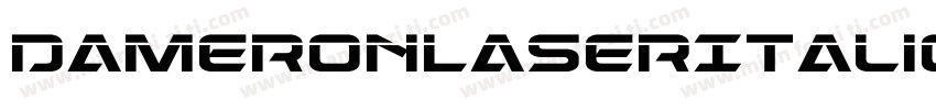 DameronLaserItalic-YZdO字体转换
