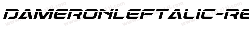 DameronLeftalic-r69y字体转换