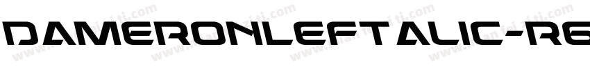 DameronLeftalic-r69y字体转换