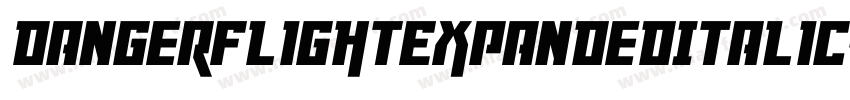 DangerFlightExpandedItalic-LgvE字体转换