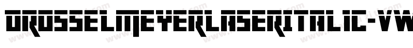 DrosselmeyerLaserItalic-vwV4字体转换