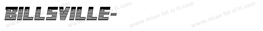 Billsville字体转换