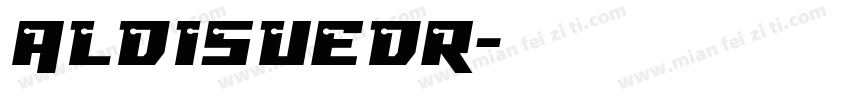 ALDISUEDR字体转换