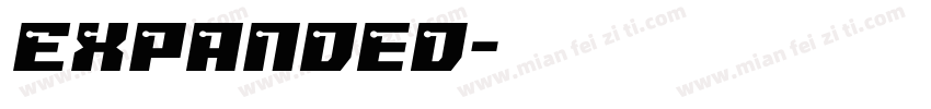 Expanded字体转换