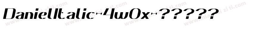 DanielItalic-4w0x字体转换