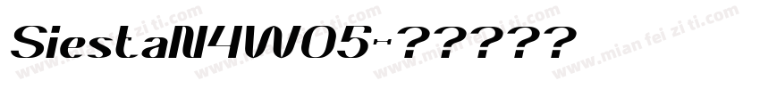 SiestaN4W05字体转换
