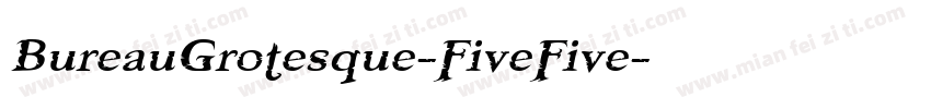 BureauGrotesque-FiveFive字体转换
