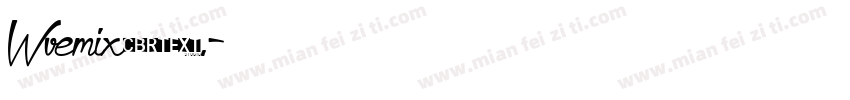 Wvemix9.字体转换