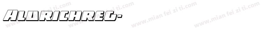 Aldrichreg字体转换