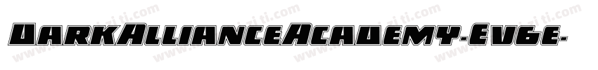 DarkAllianceAcademy-Ev6e字体转换