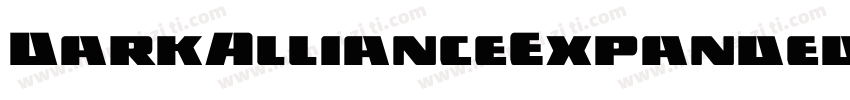 DarkAllianceExpandedItalic-VZDw字体转换