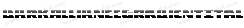 DarkAllianceGradientItalic-G9nD字体转换
