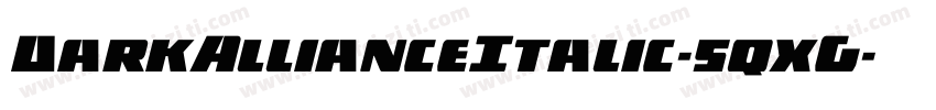 DarkAllianceItalic-5qxG字体转换