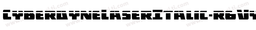 CyberdyneLaserItalic-r6Vy字体转换