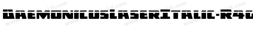 DaemonicusLaserItalic-R4g6字体转换