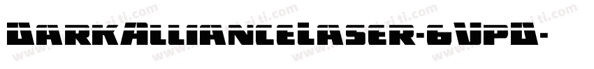 DarkAllianceLaser-6VpD字体转换