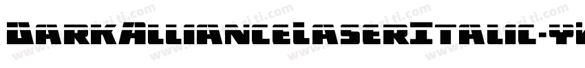 DarkAllianceLaserItalic-yW4M字体转换