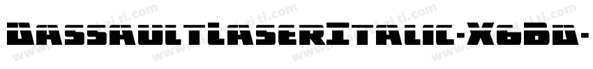 DassaultLaserItalic-X6Bd字体转换