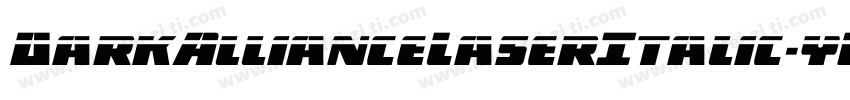 DarkAllianceLaserItalic-yW4M字体转换