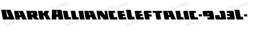 DarkAllianceLeftalic-9j3L字体转换